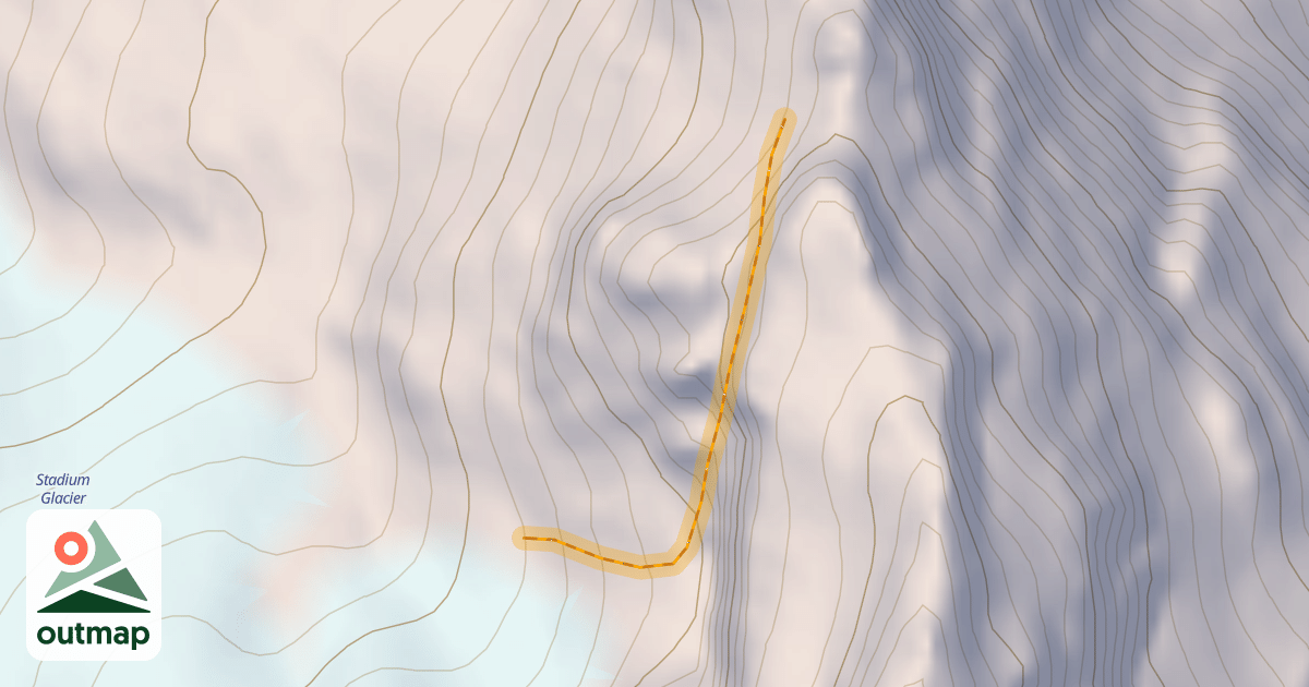 Map of Hidden Couloir