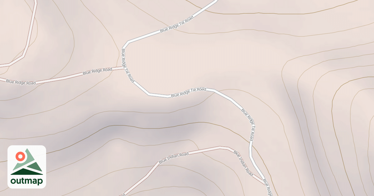 Map of BLUE RIDGE TIE