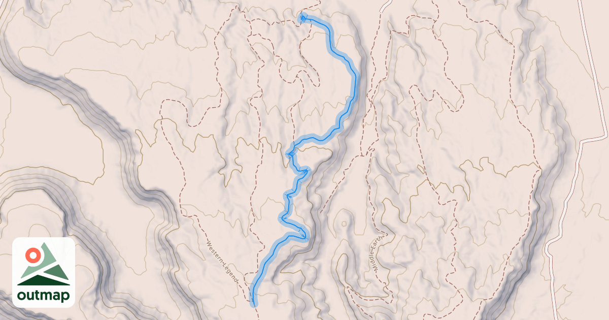 Map of Oh My Heck Trail