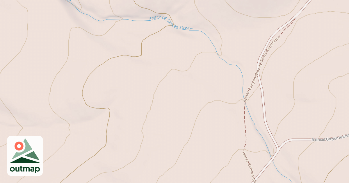 Map of Bloody Shins Trail