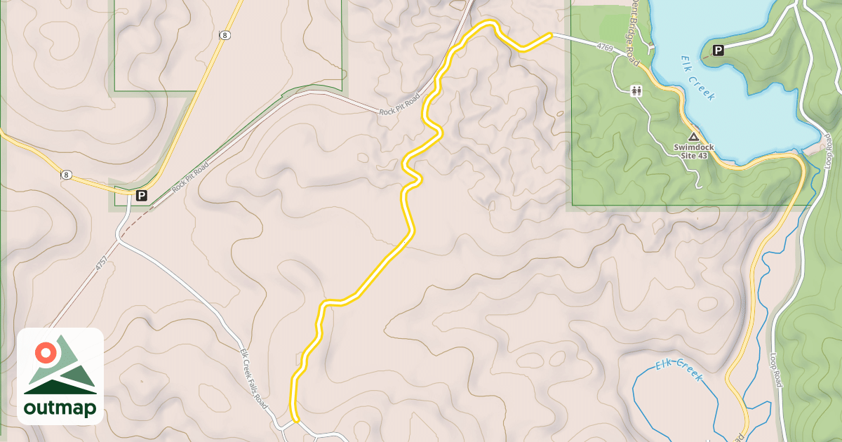 Map of Elk River Road