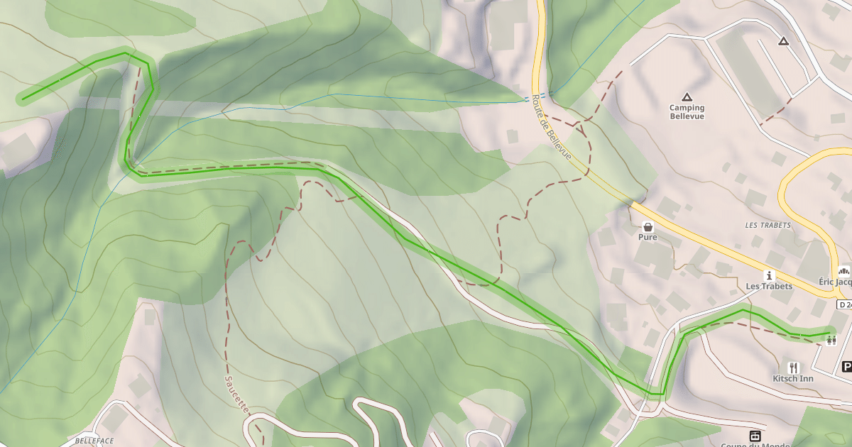 Map preview of Jorland retour Téléphérique