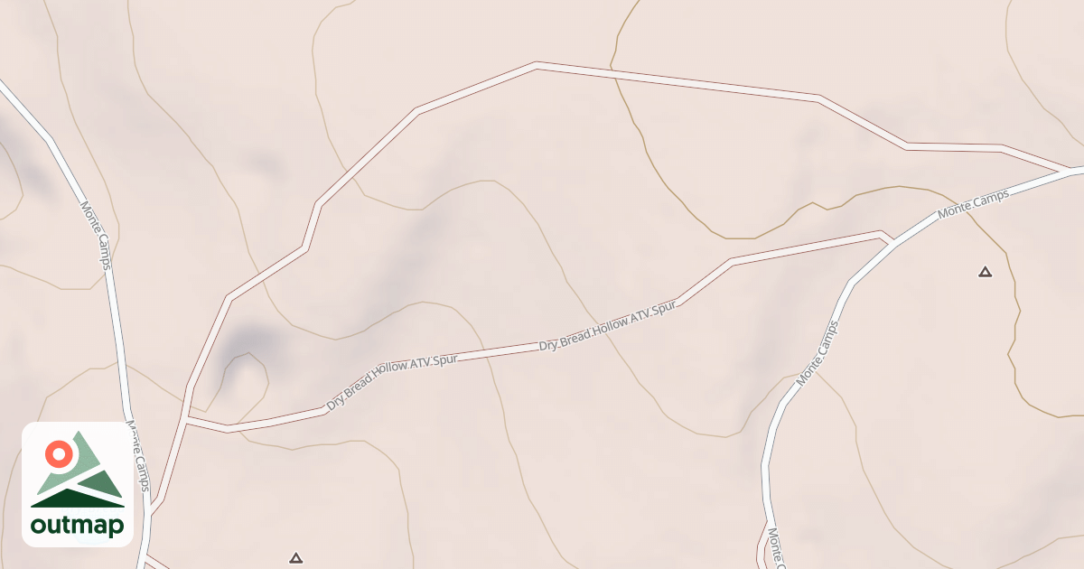 Map of DRY BREAD HOLLOW ATV SPUR