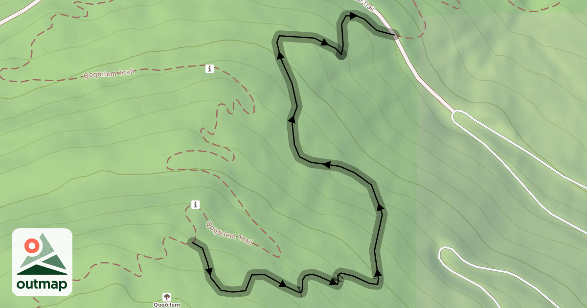 Map of Downhill Bike Trail
