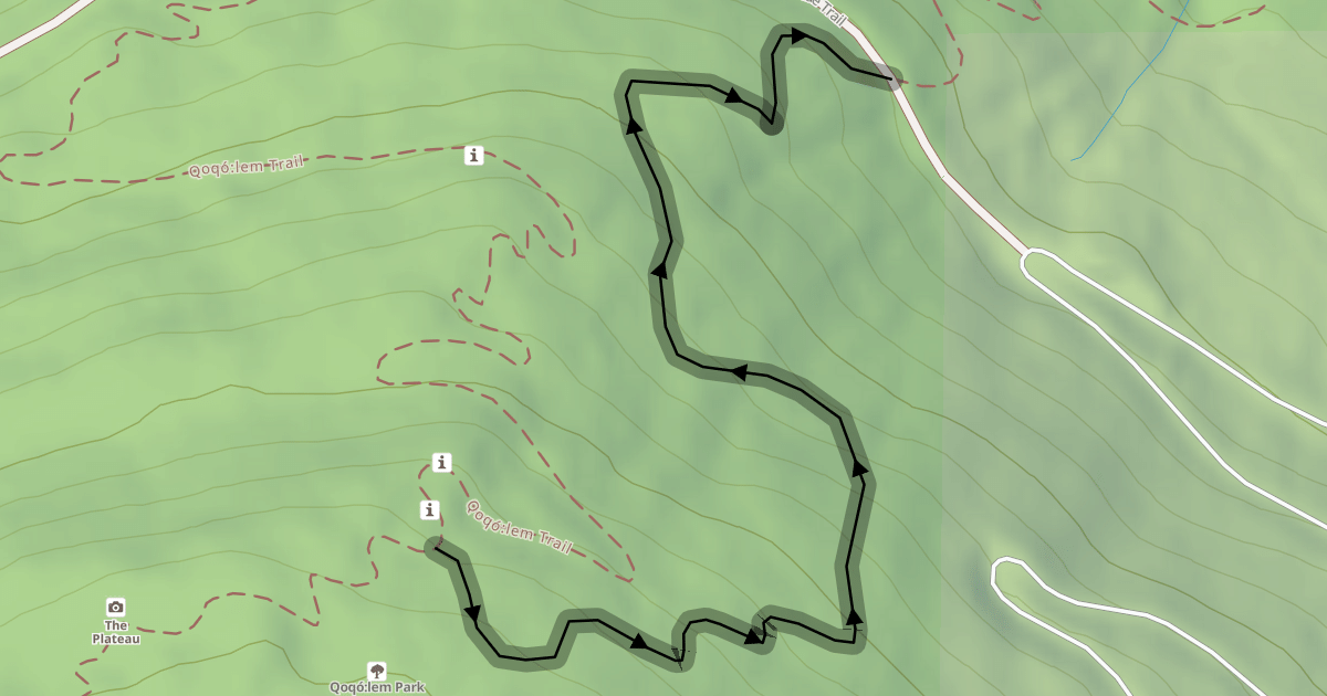 Map preview of Downhill Bike Trail