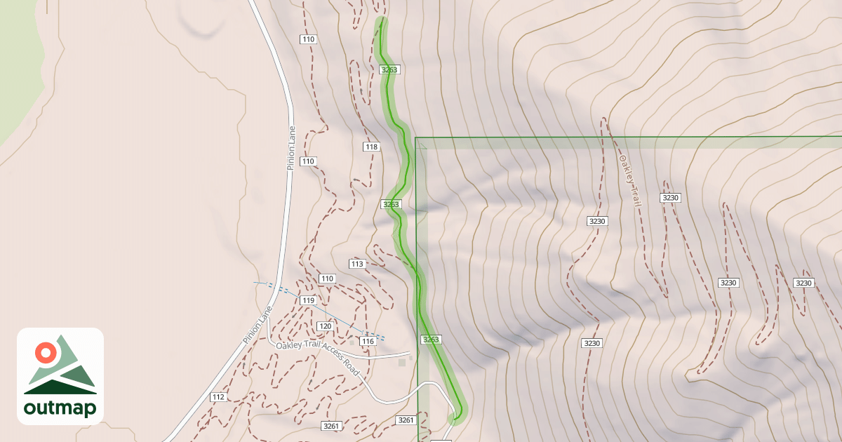 Map of Upper Lariat Trail