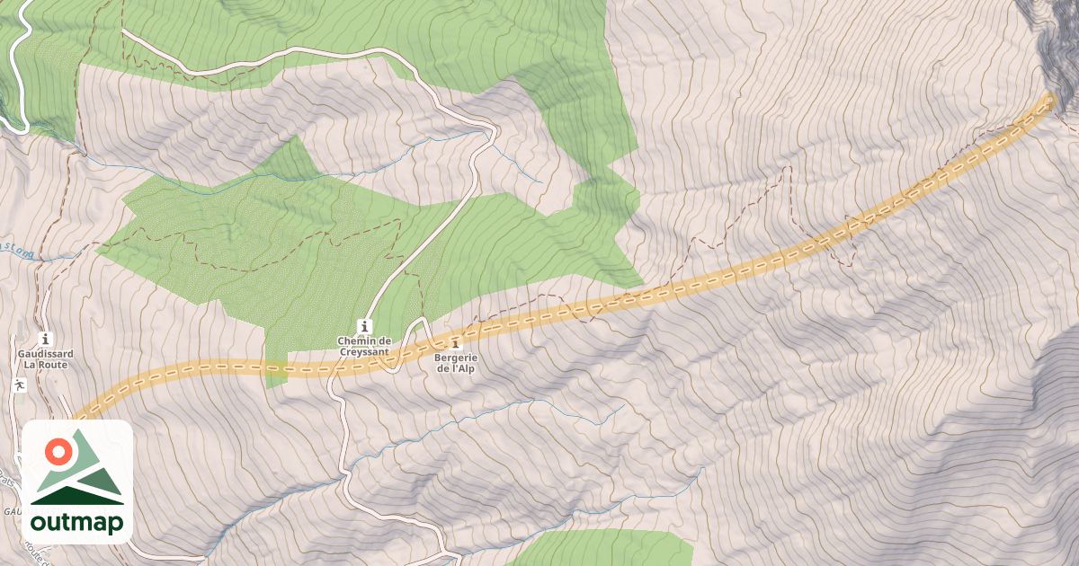 Map of La Gardiole de l'Alp — Gardiole