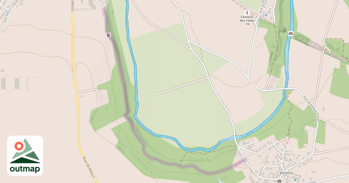 Map of Grand Sentier des Côtes