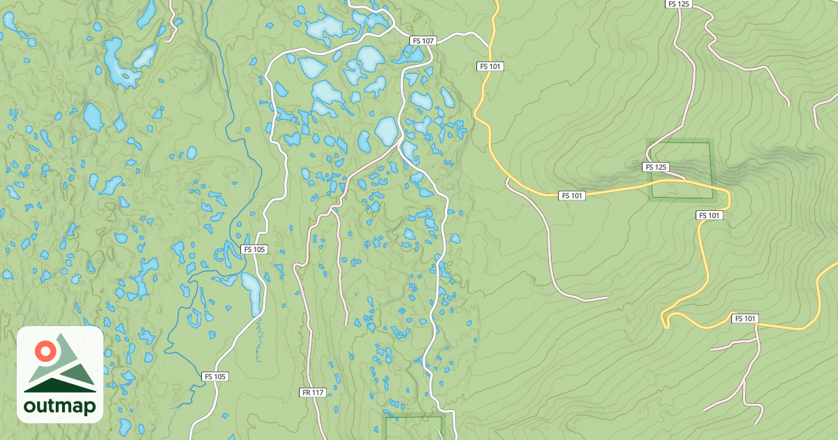Map of EAST FORK