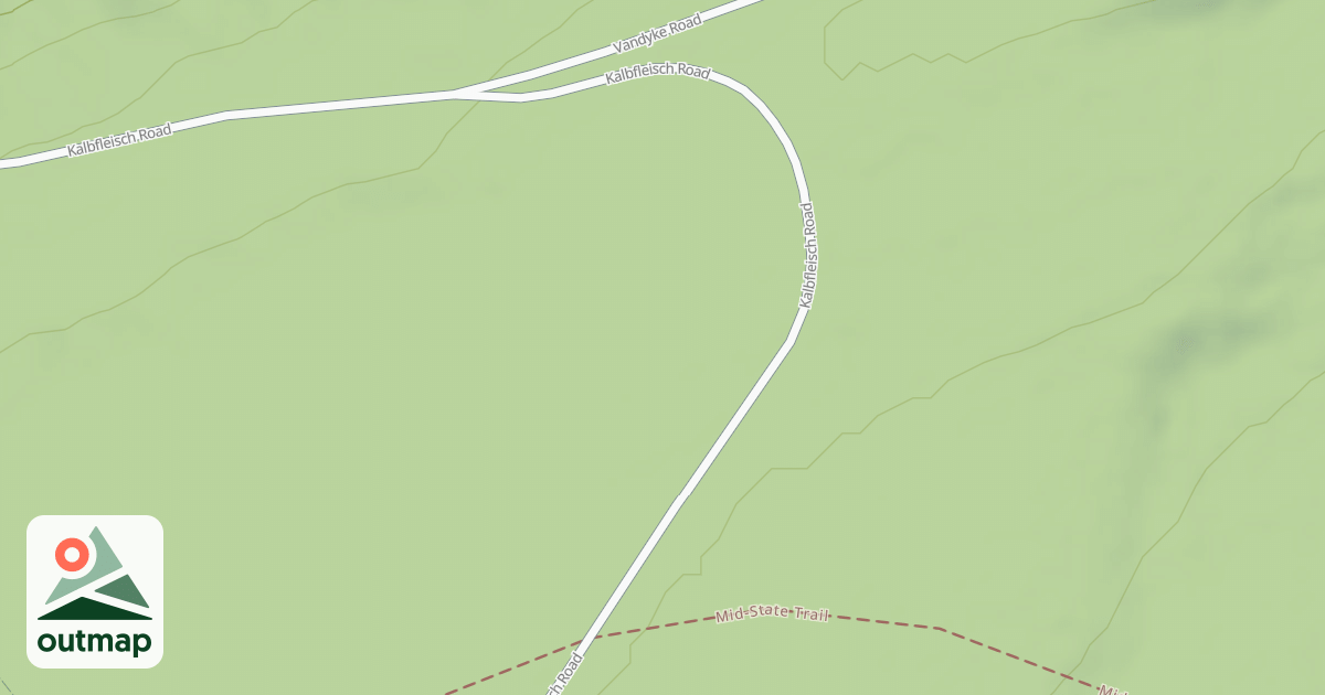 Map of Tiadaghton State Forest Snowmobile Trails