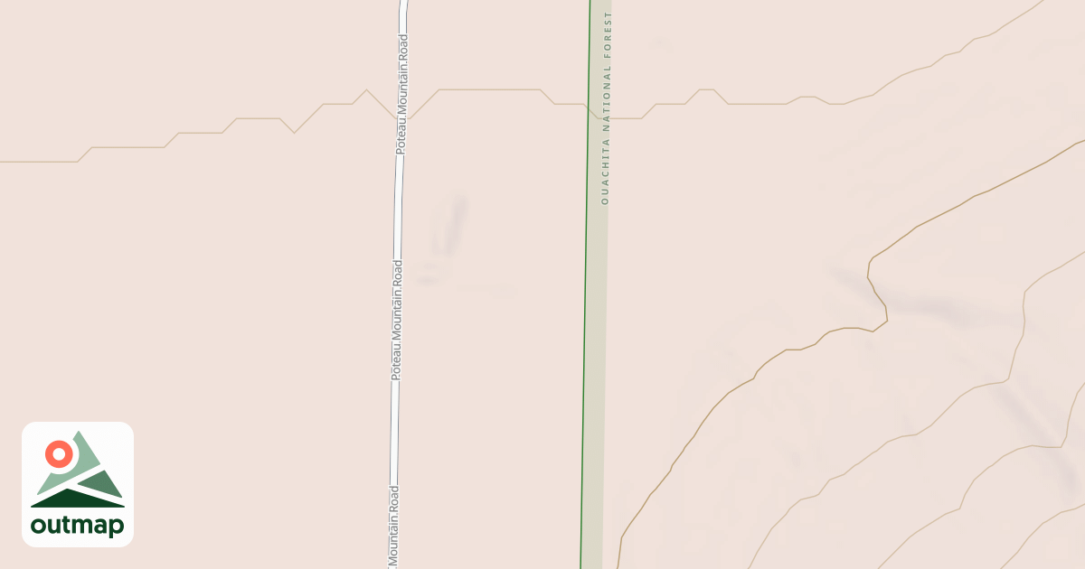 Map of POTEAU MTN M.U.T. - D