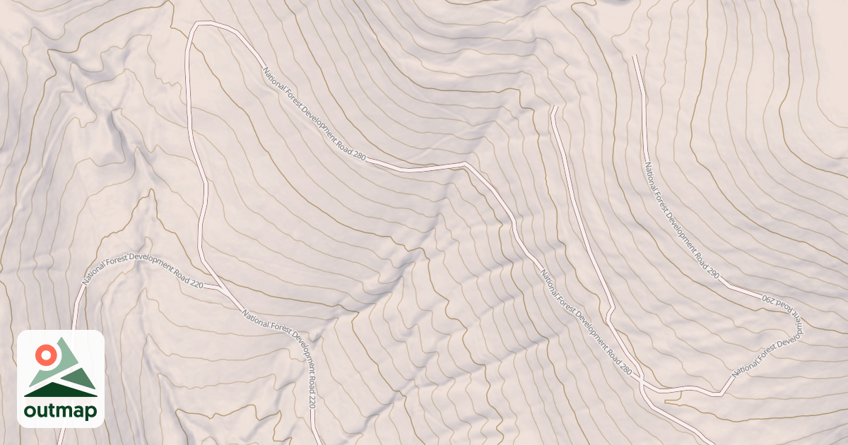 Map of UPPER LANE CREEK
