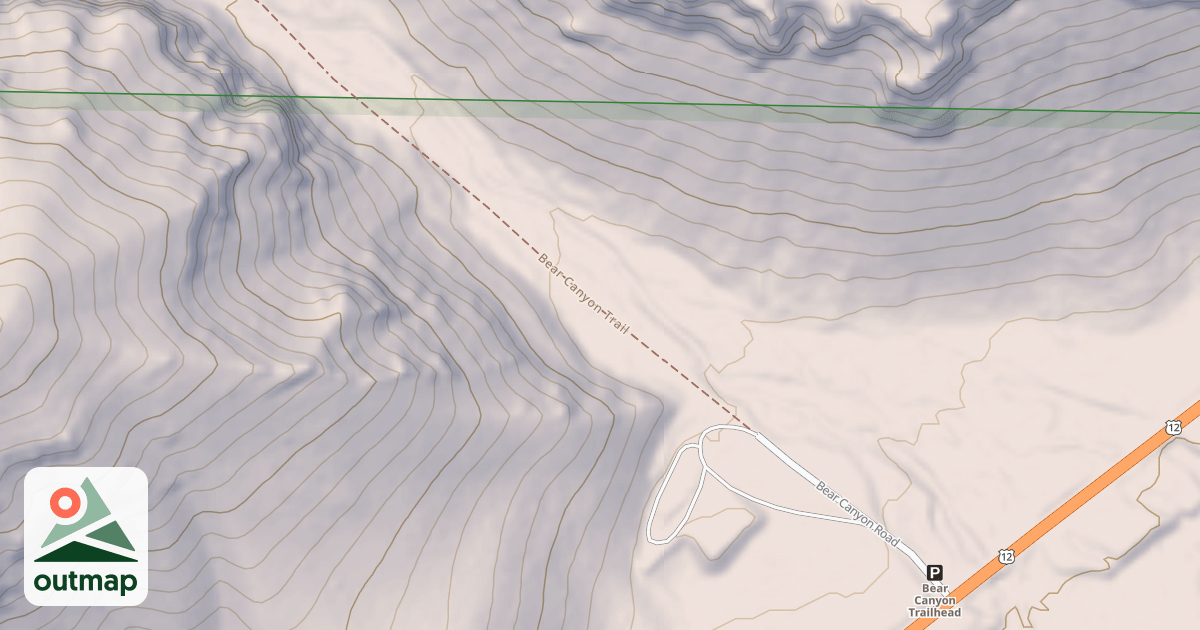 Map of BEAR CANYON