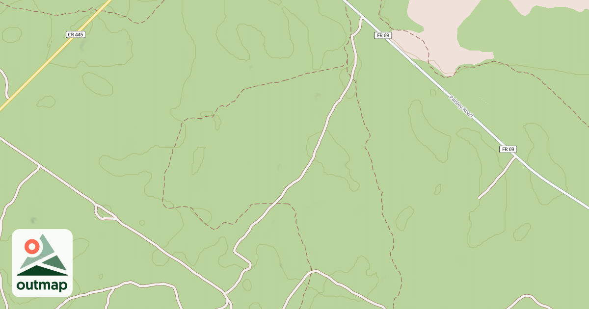 Map of USFS Motor Vehicle Use Map Roads {21BA5711-C4B5-40B5-A231-8F11F74E5E89}