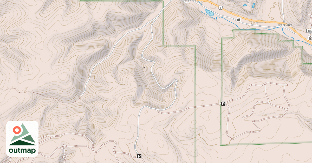 Map of Susquehannock State Forest Snowmobile Trails