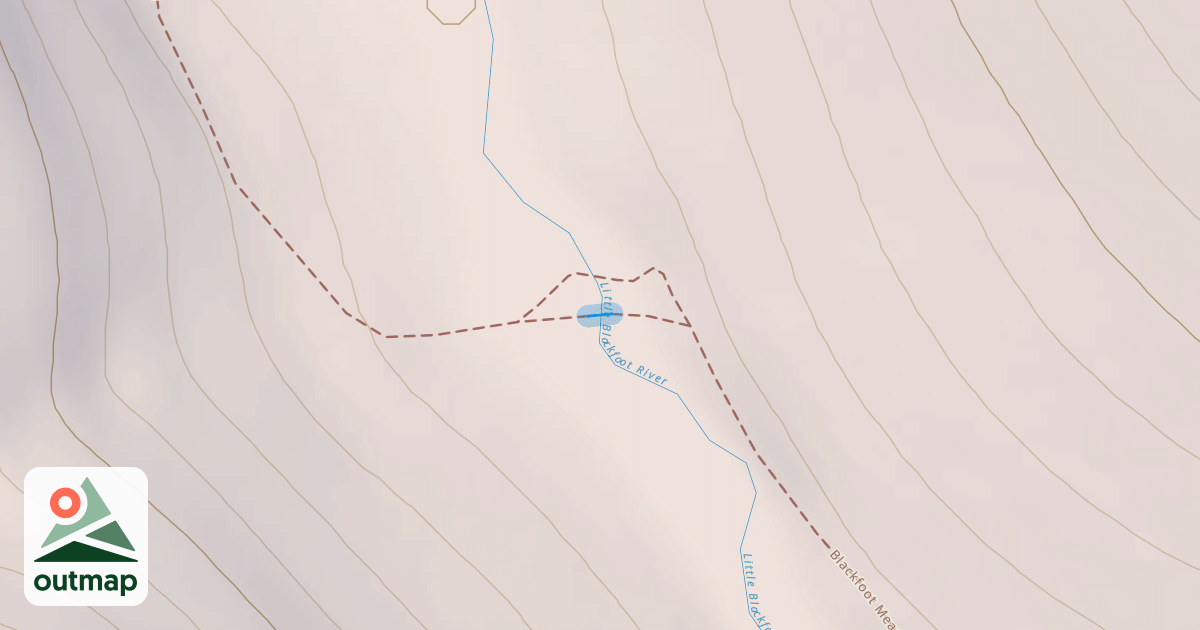 Map of Blackfoot Meadows Trail