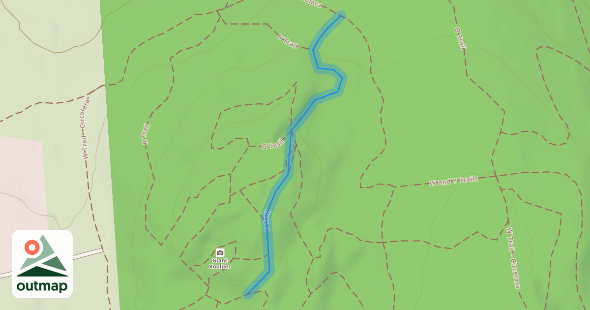 Map of B Trail