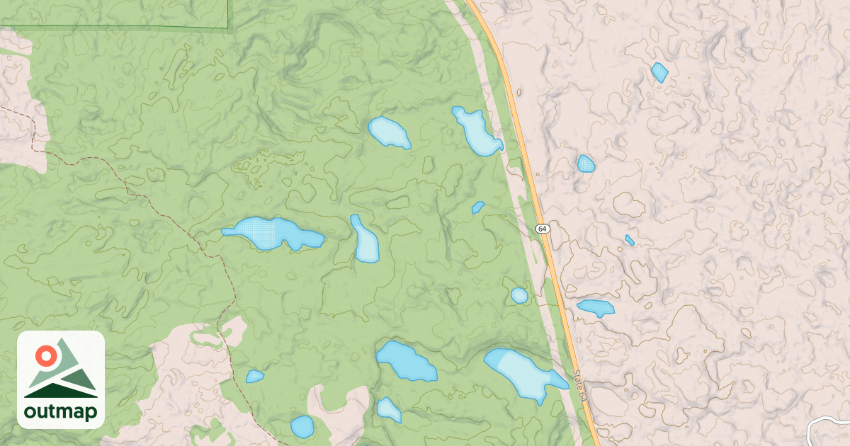 Map of Martineau Recreational Trails