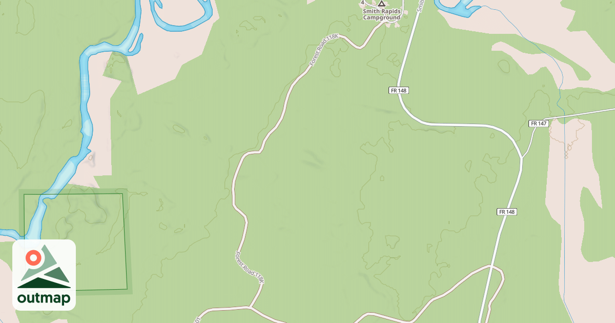 Map of Flambeau Atv Smith Rapids Spur