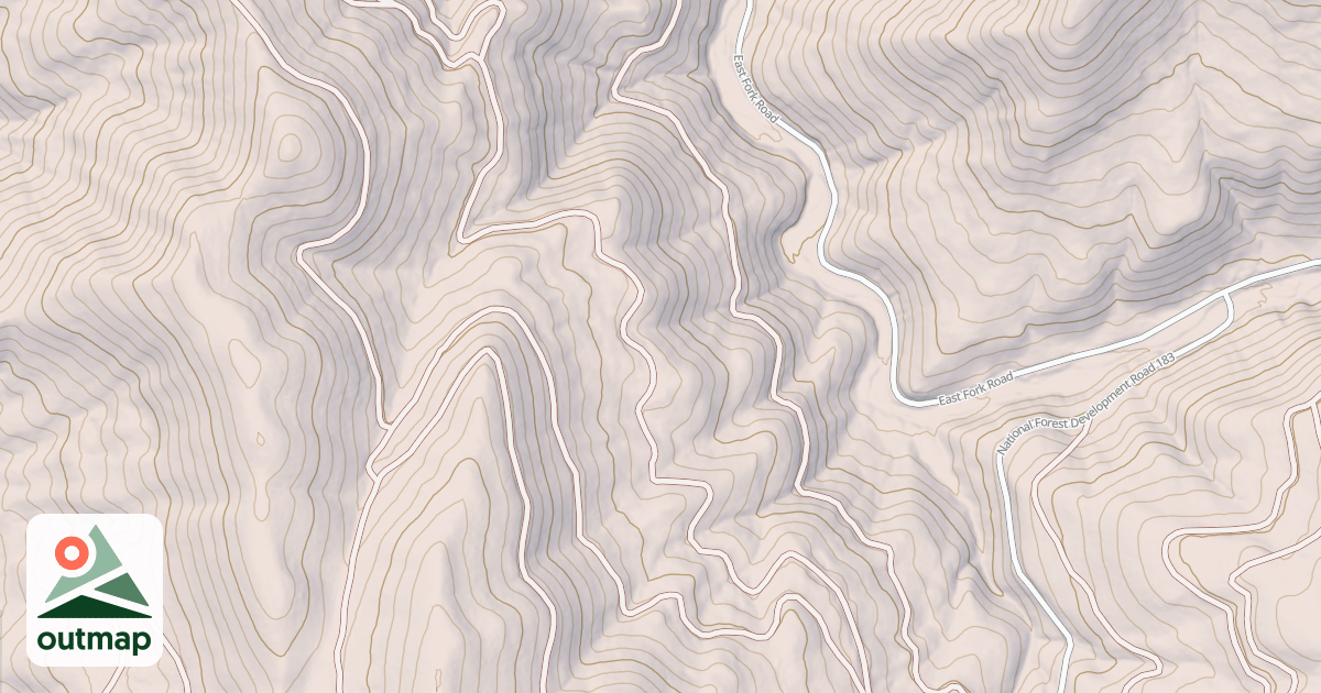 Map of FORT HALL RIDGE