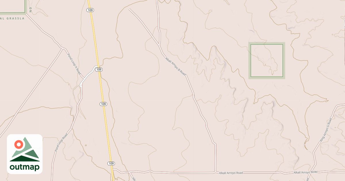 Map of ALKALI ARROYO B