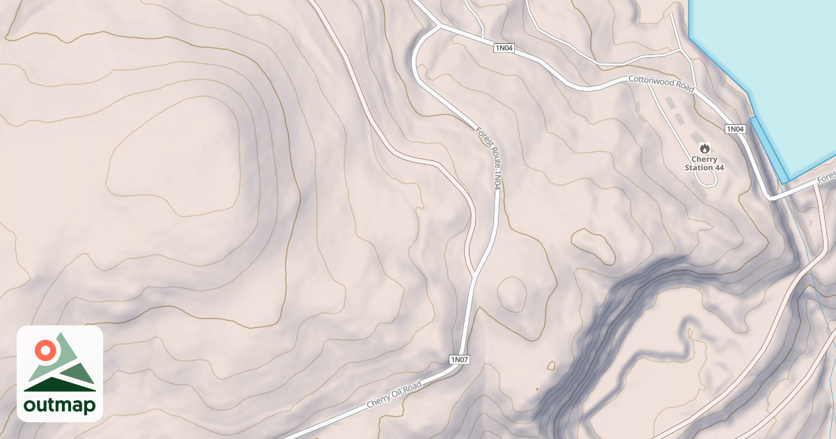 Map of CHERRY LAKE ROAD