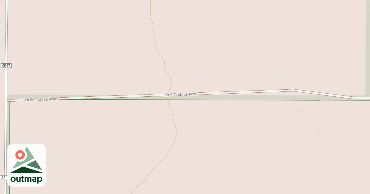 Map of EAST ROUND TOP