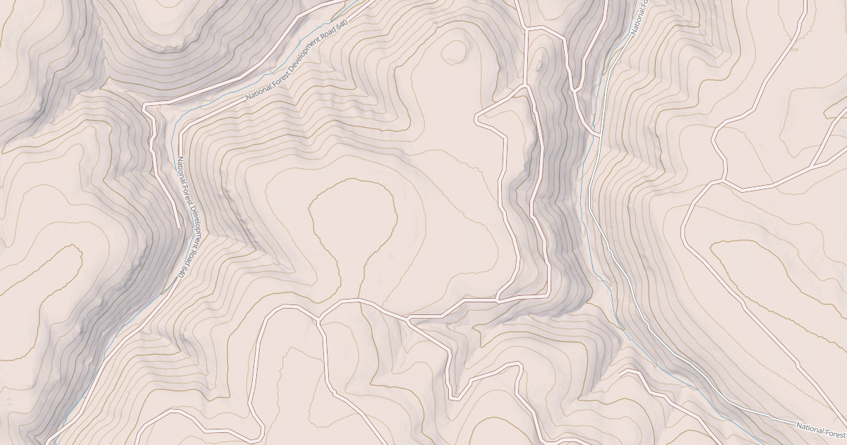 Map preview of USFS National Forest System Roads {BEE44756-2301-4CAB-B112-F248A3DCCD6C}