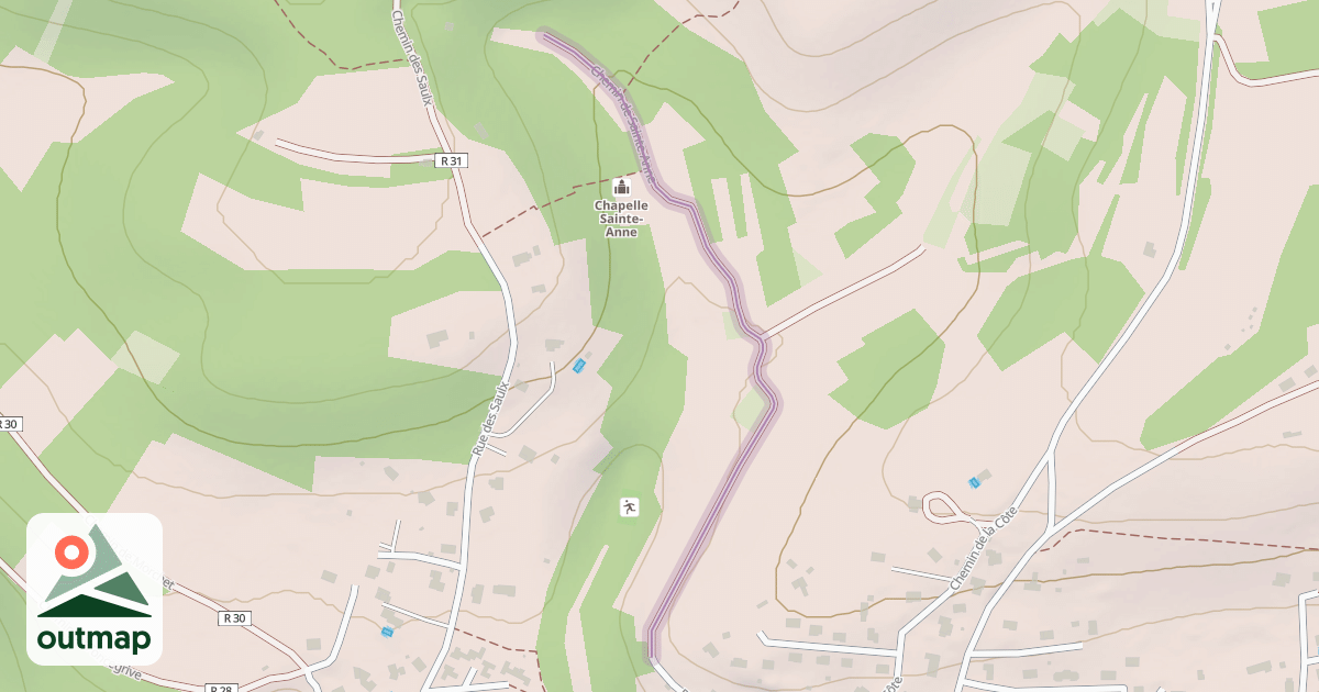 Map of Chemin de Sainte-Anne