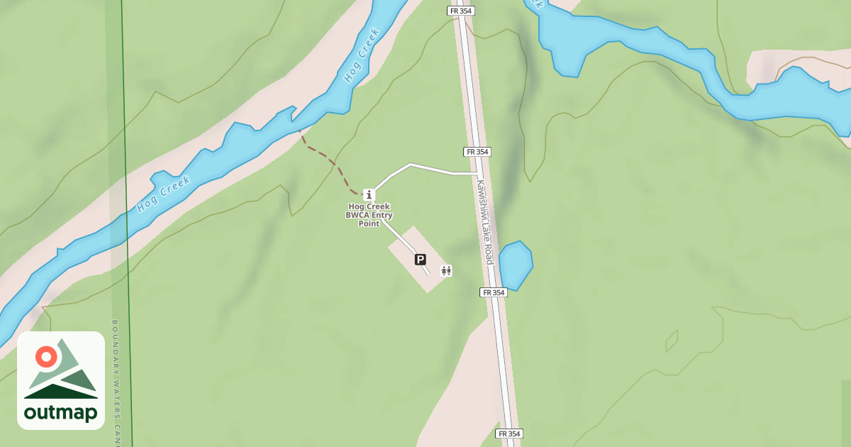 Map of HOG CREEK CANOE ACCESS