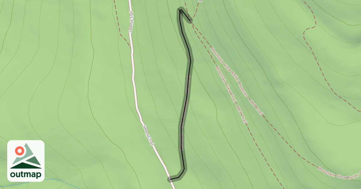Map of Mountain View Connector - MTB Trail