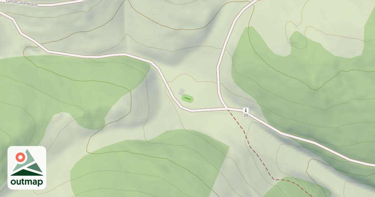 Map of Cinivières
