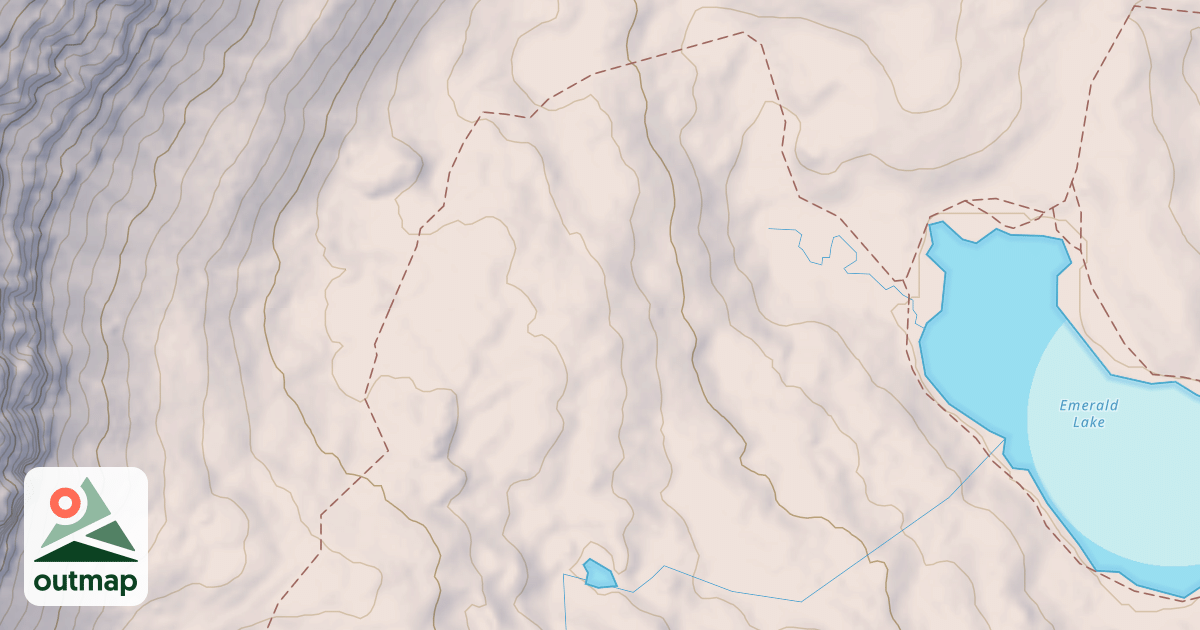 Map of East Fork Hyalite