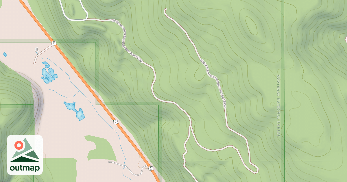 Map of COYOTE SPRING CR