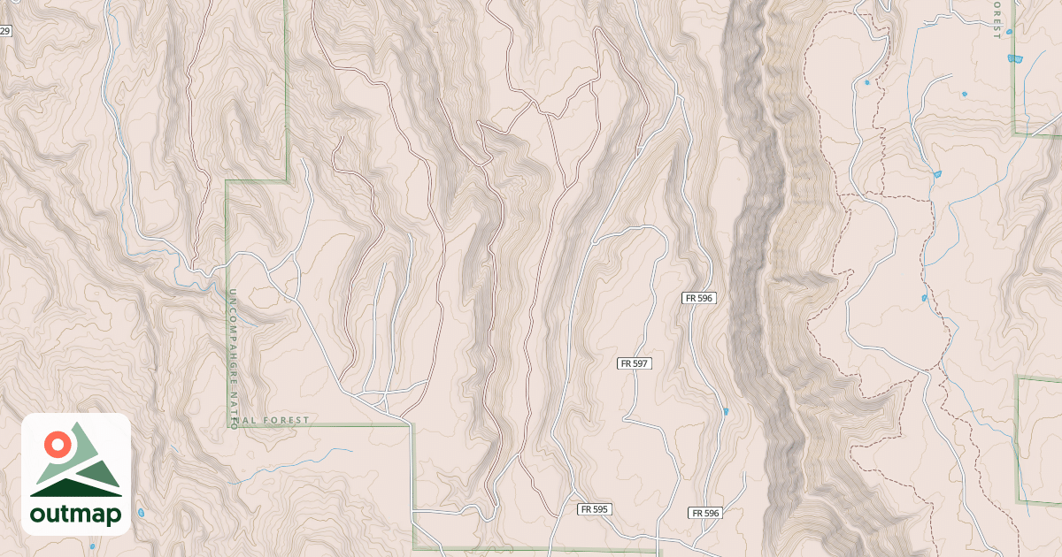 Map of CALLAN DIVIDE