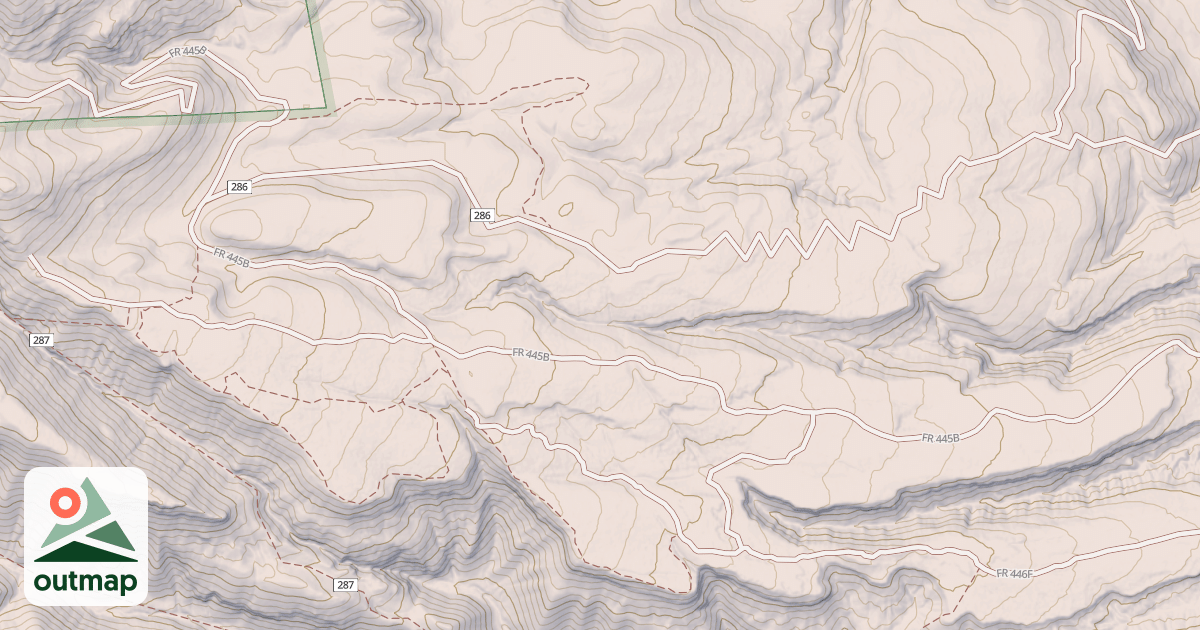 Map of USFS Motor Vehicle Use Map Trails 11400