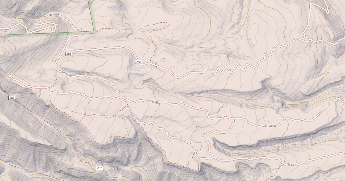 Map preview of USFS Motor Vehicle Use Map Trails 11400