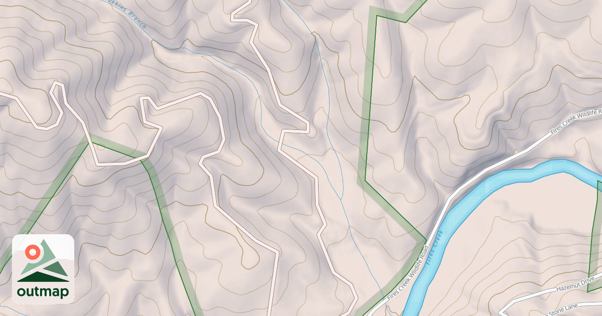 Map of HUNTERS WAY