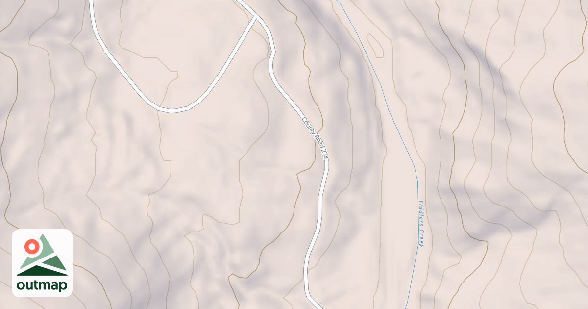Map of FIDDLER ROCK