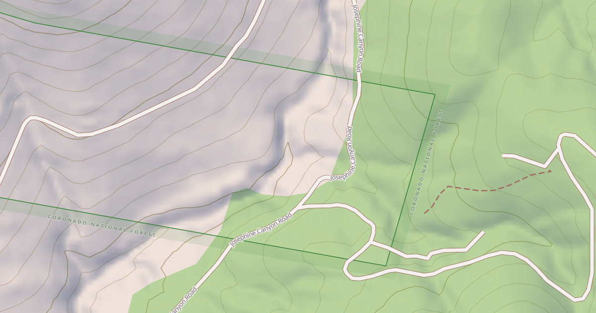 Map preview of JOSEPHINE CANYON