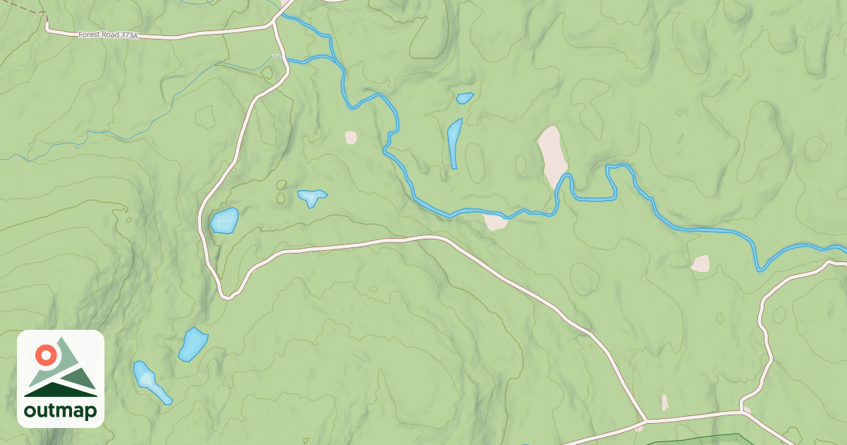 Map of Glastenbury Cross-Over