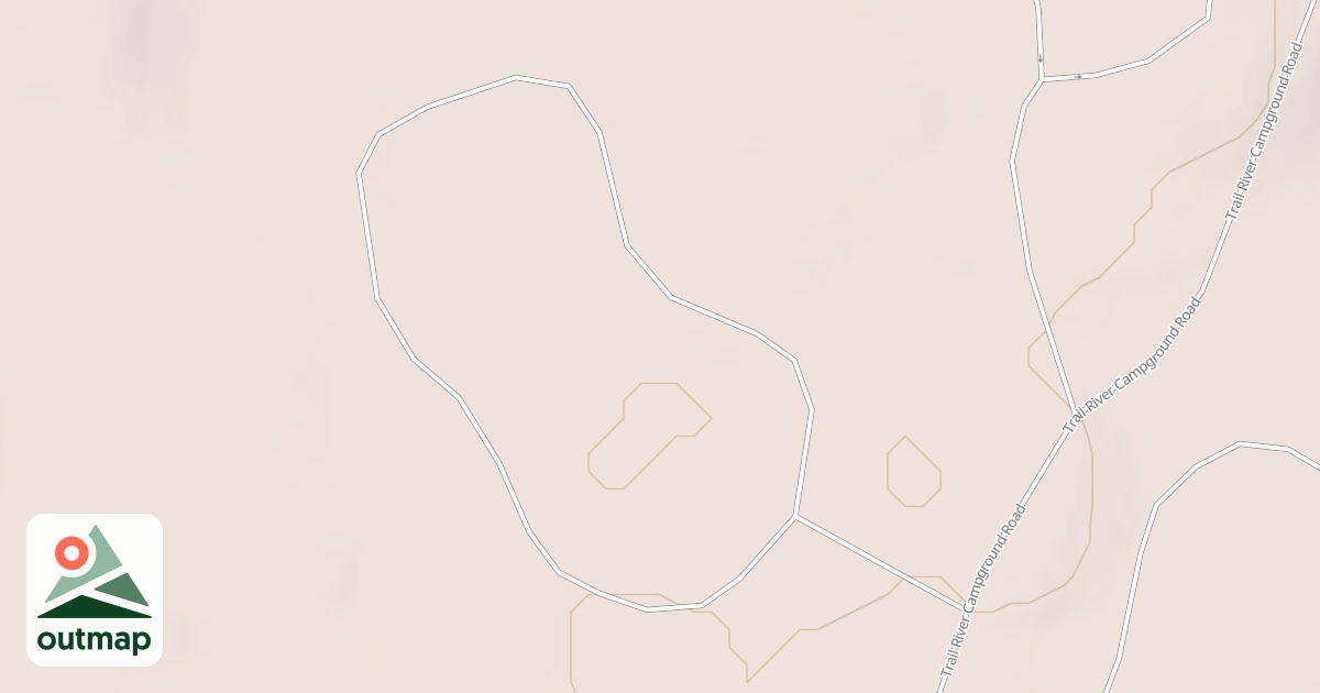 Map of TRAIL RIVER SPRUCEWOODS LOOP