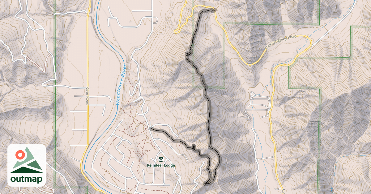 Map of Chumplain Ridge Trail