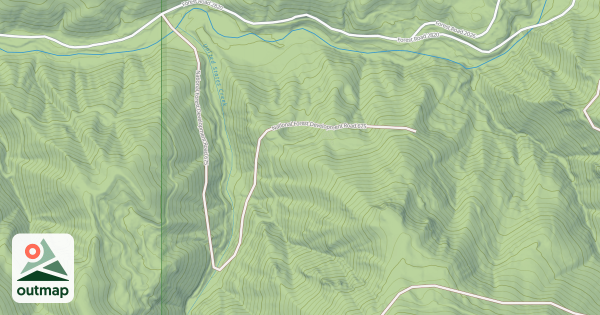 Map of LOWER U.S. CREEK RD