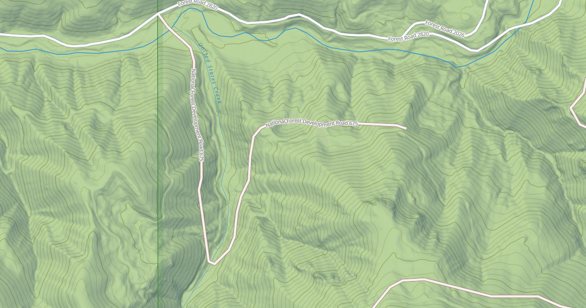 Map preview of LOWER U.S. CREEK RD