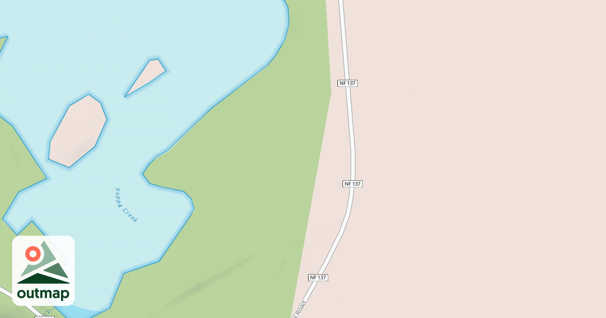 Map of POPPLE CREEK CAMP SPUR