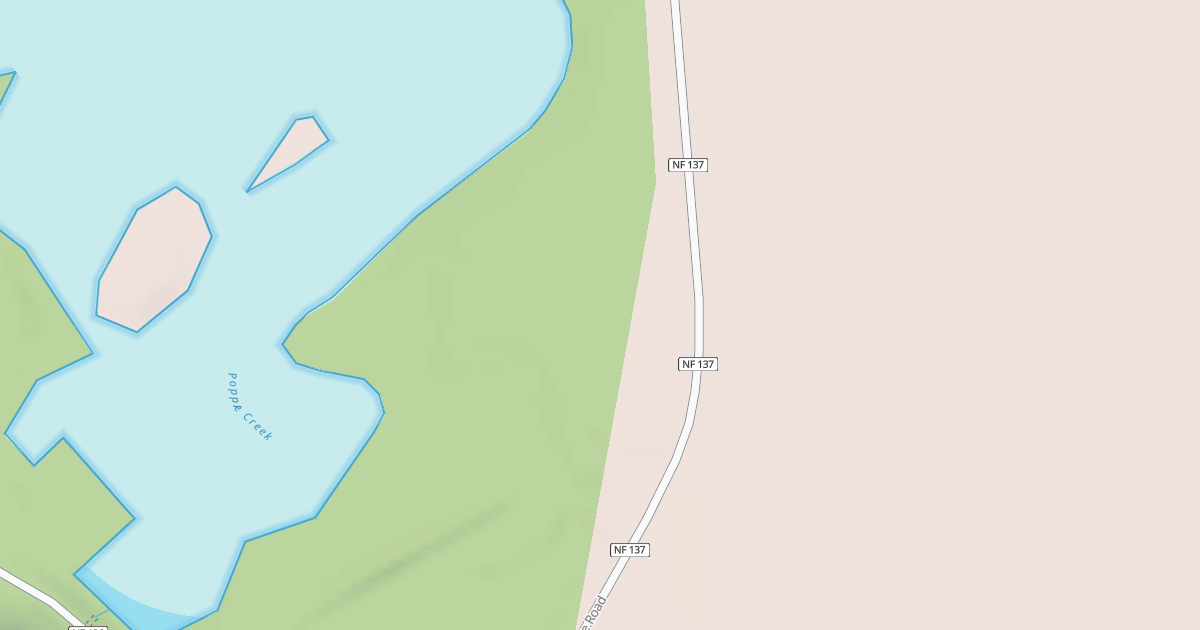 Map preview of POPPLE CREEK CAMP SPUR
