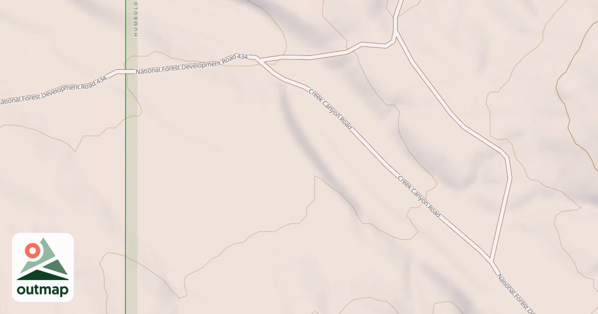 Map of NW ROUND MOUNTAIN ROAD