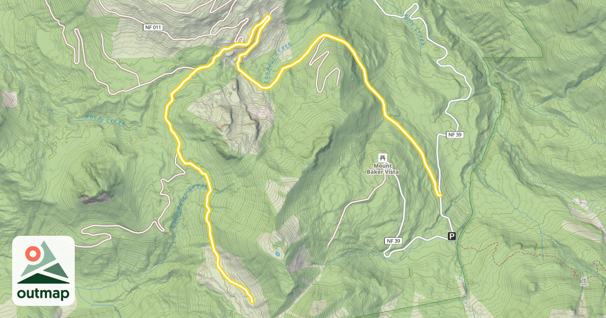 Map of Forest Road 3600