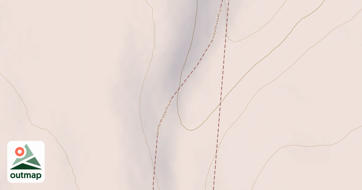 Map of Windy Creek Subsistence Ohv Trail